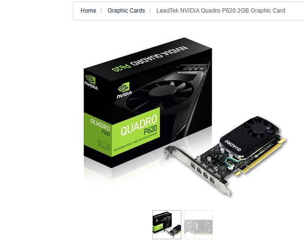 NVIDIA Quadro P620 2GB DDR5 2