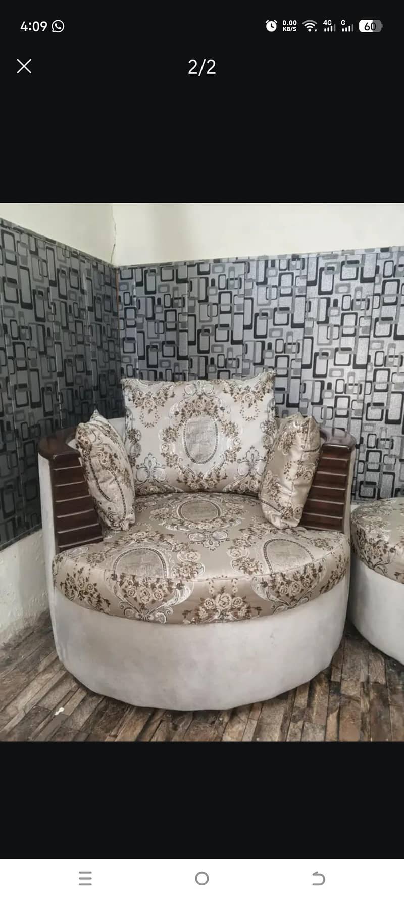 stylish round sofa 1