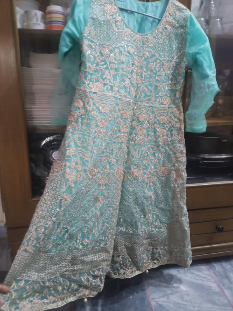 Net fancy frock with  trouser and net duppata 0