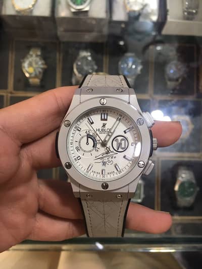 Hublot Master Lock – Premium Leather Strap Men's Watch