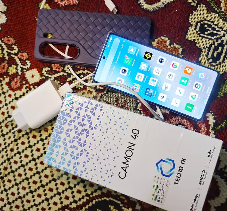Tecno Camon 40 , PTA, 8/256, 10/10 1