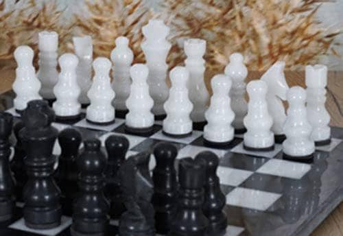 MARBLE CHESS DECOR SET 6