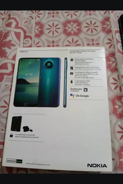 Nokia 3.4| All ok Original With Box| Nokia 3.4 Smart Mobile