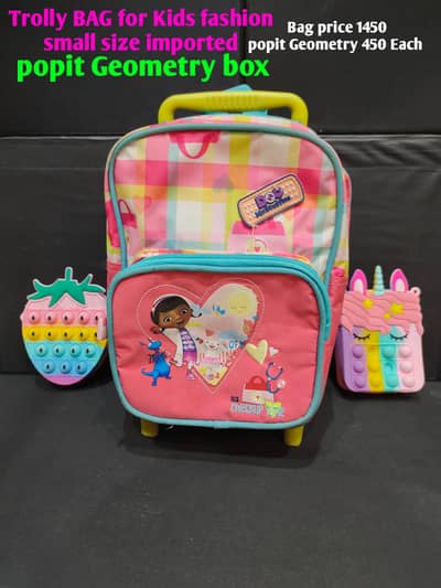 School Bag Action Figures Toys Cars Stuff Toys Popit