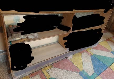 Wooden & Mirror Counter For Sale