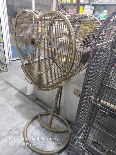 Heart shaped iron Bird Cage for Sale
