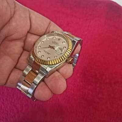 Rolex watch 2 tone  colour silver and gold