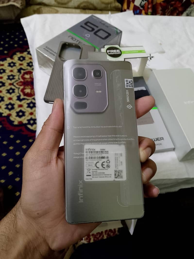 infinix note 50 8/256 GB Brand new condition All Accacaries box packed 2