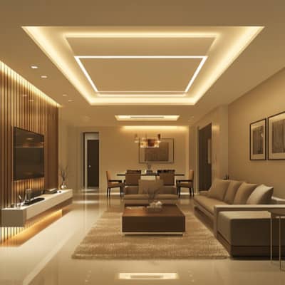 Gypsum Ceiling - 2x2 False Ceiling - False Ceiling - Pop Ceiling