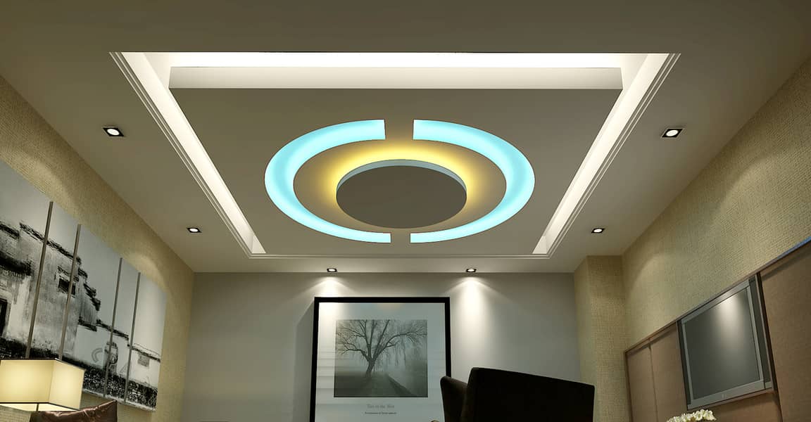 Gypsum Ceiling - 2x2 False Ceiling - False Ceiling - Pop Ceiling 11