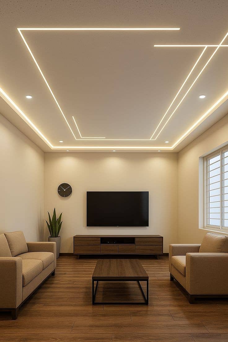 Gypsum Ceiling - 2x2 False Ceiling - False Ceiling - Pop Ceiling 15