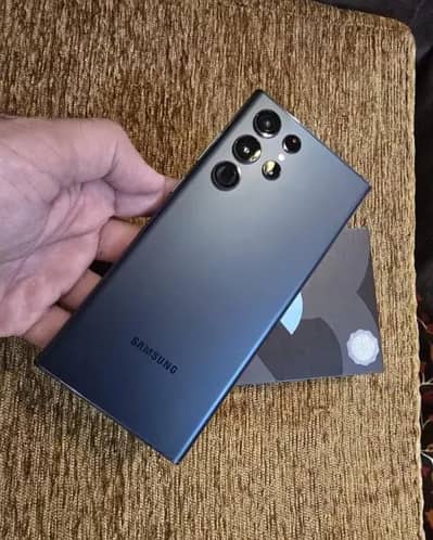 Samsung s22 ultra complete box urgent sale connect wtp no