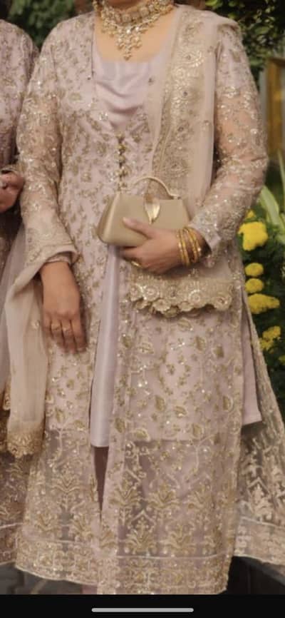 Gown with shirt and trouser