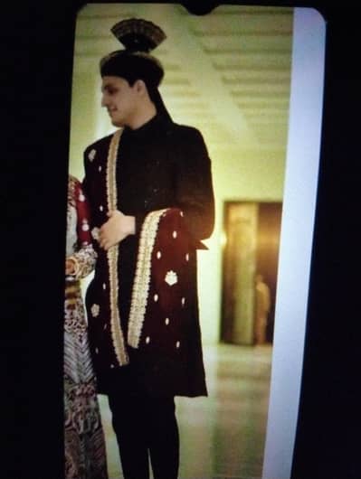 black sherwani