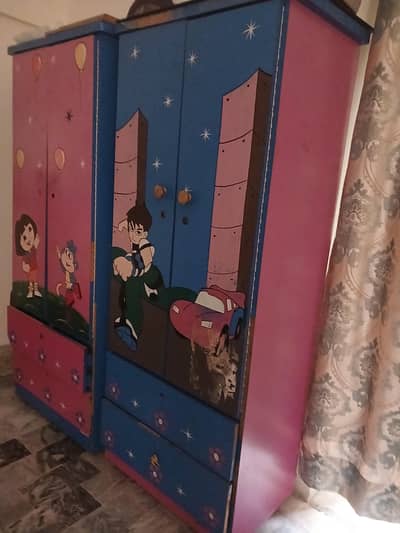 Cartoon Kids Wardrobe Almari for sale