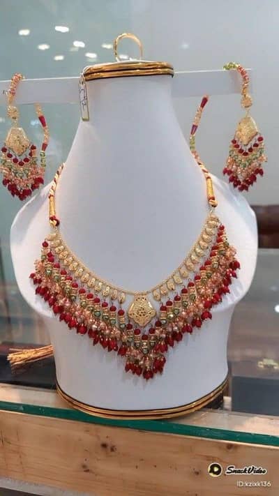 gold plated jewellery earrings ring necklace Sona ka pani karvay