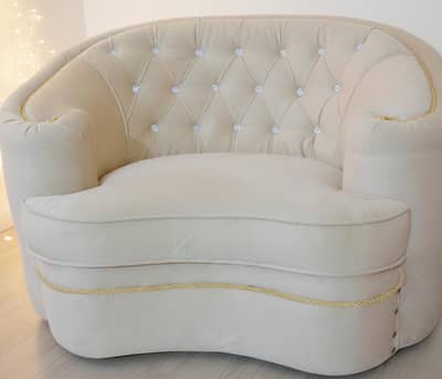 New Wide Executive 5 Seater Chesterfield Velvet Sofa Set