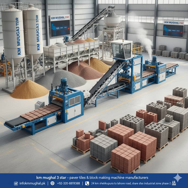 Automatic Clay Bricks, Soil Bricks, and Mud Bricks Plant 4