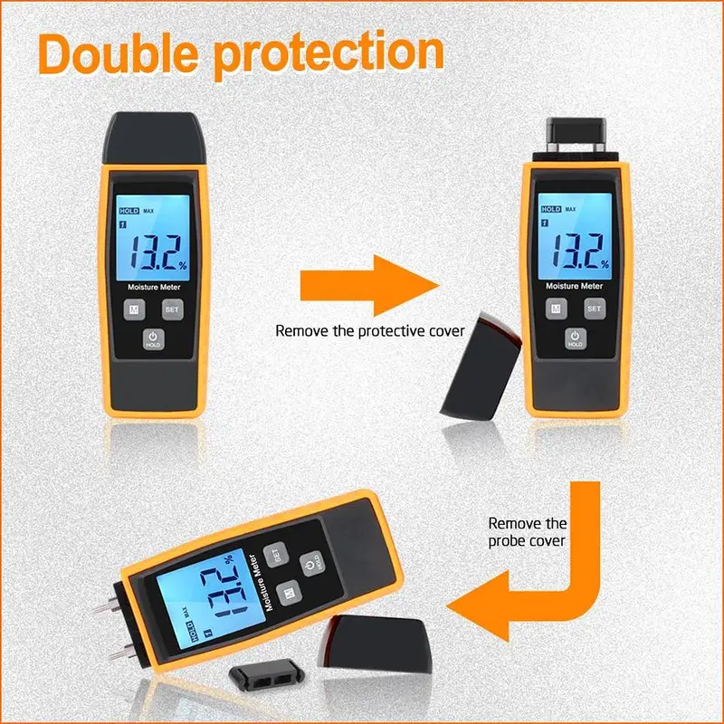 Digital Wood incubator Moisture Meter 2 Pins 0-99% Timber — photo 5
