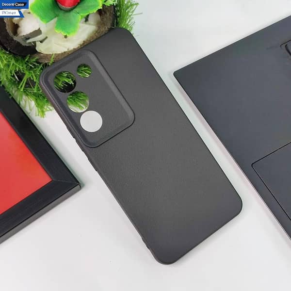 Vivo Y200e Leather Texture Case with Camera Protection