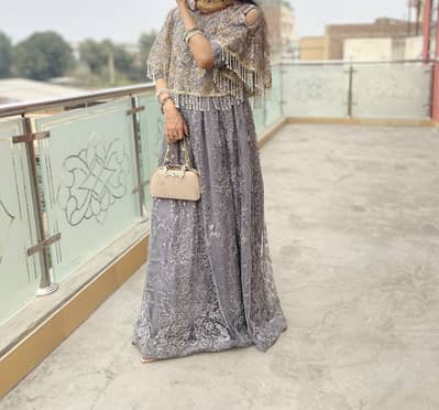 Maxi with Cape Shawl