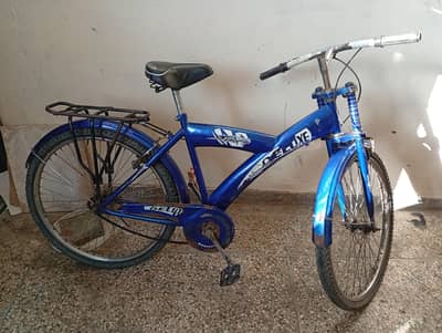 blue colour genuine  deluxe bicycle