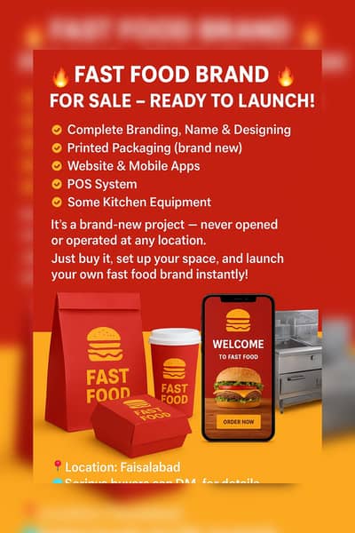 Fast Food Takeaway Project For Sale