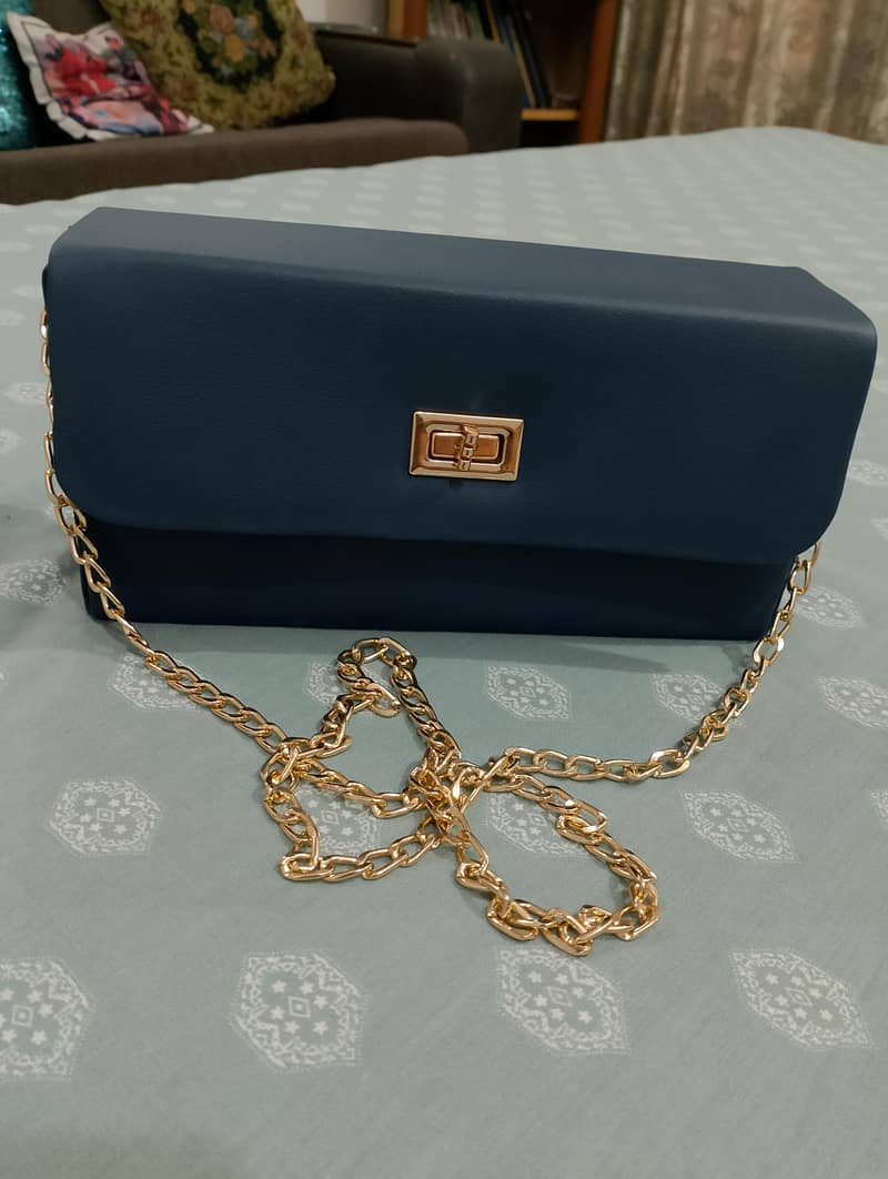 Navy blue Shoulder Bag 0