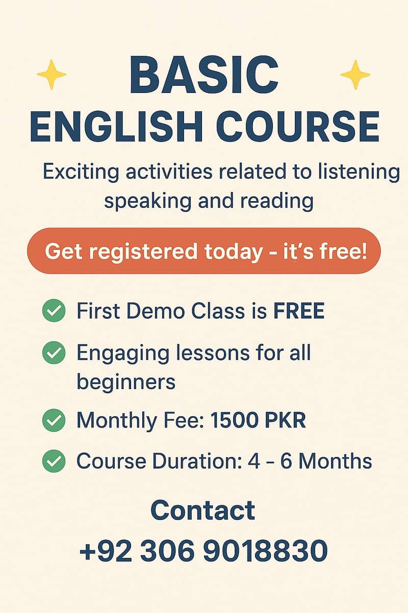 Basic English course 0