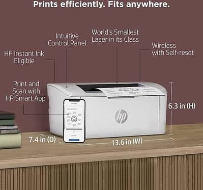 HP laserjet m15w wifi printer new condition with original toner cart.