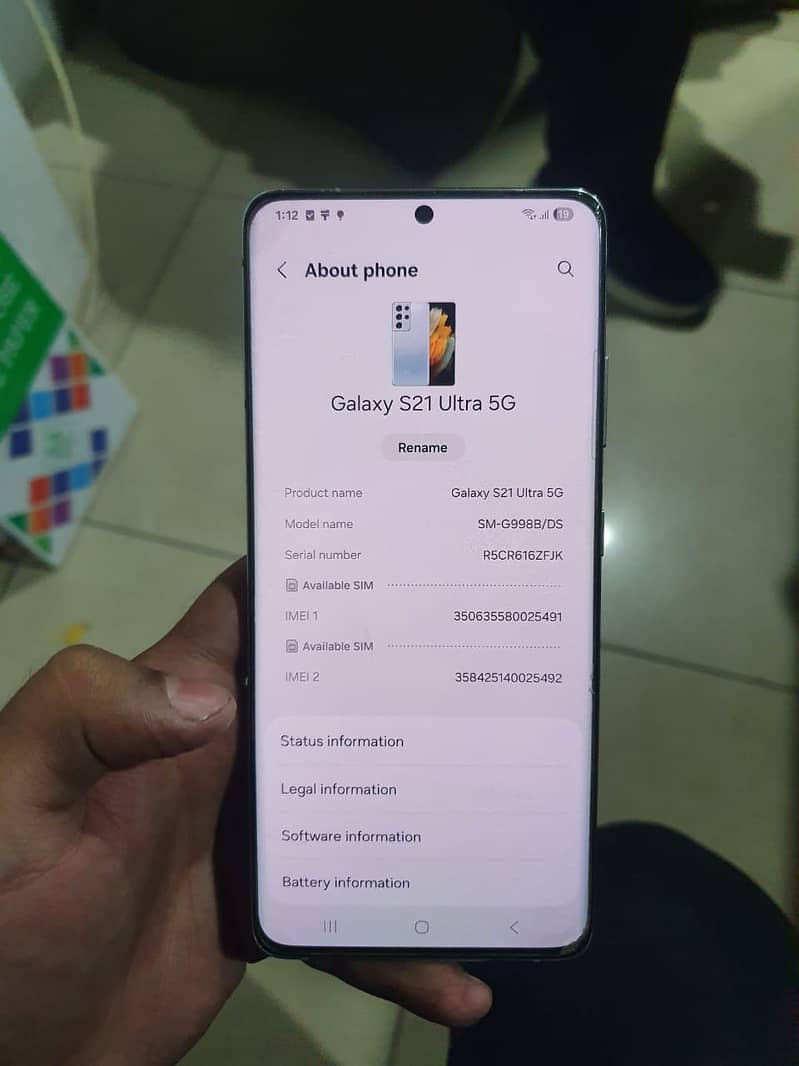 Samsung s21ultra goog condition all ok mobile no dot no shad 2