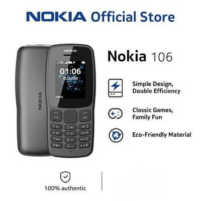 Nokia 106 old model PTA approved register New full pa k