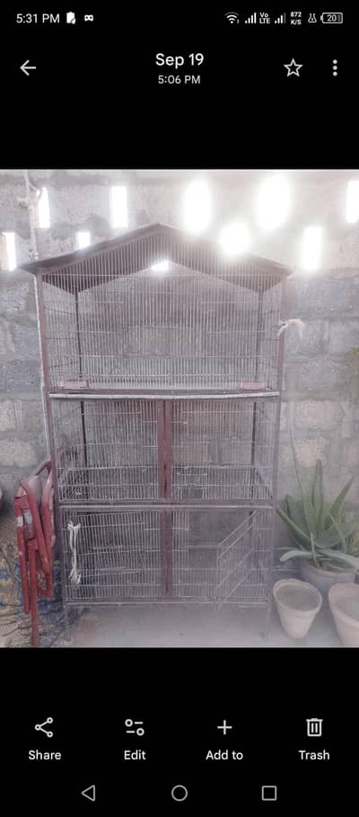 2 cages for sell prise final hay 20k