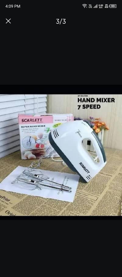 scarlet egg beater and mixer , Scarlet 7 eggs beater