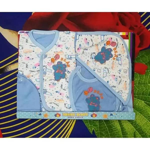 Pack Of 5 Pcs Newborn Baby Suit Gift set Dress for Baby Girls and Boys Clothes 0 Size