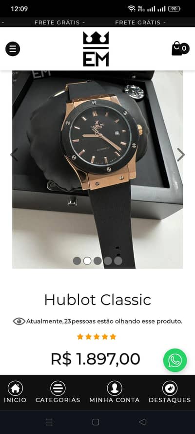 hoblot ki original watch h ok h automatic h jisy chiz ki pehchan ho wo