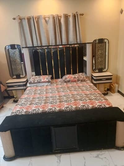 king double bed with dressing