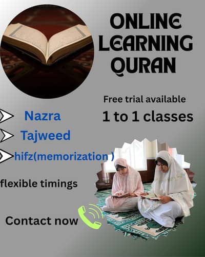 Quran and tution (class 1 till 8 )All subjects