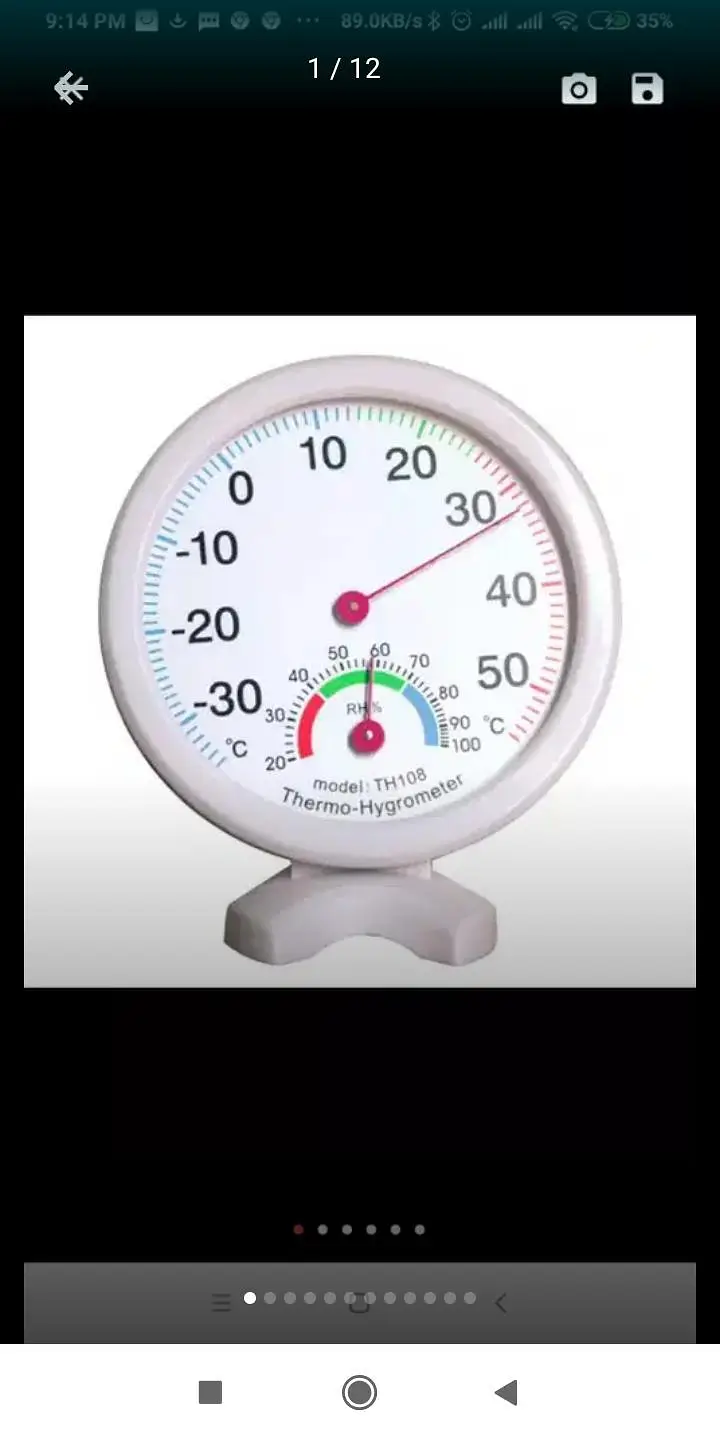 Thermometer Hygrometer incubator Manual Temperature Hu — photo 3