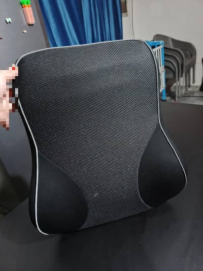 Office chair back support and water dispenser