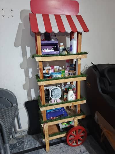 wooden rack and plastic rack storage rack and trolley