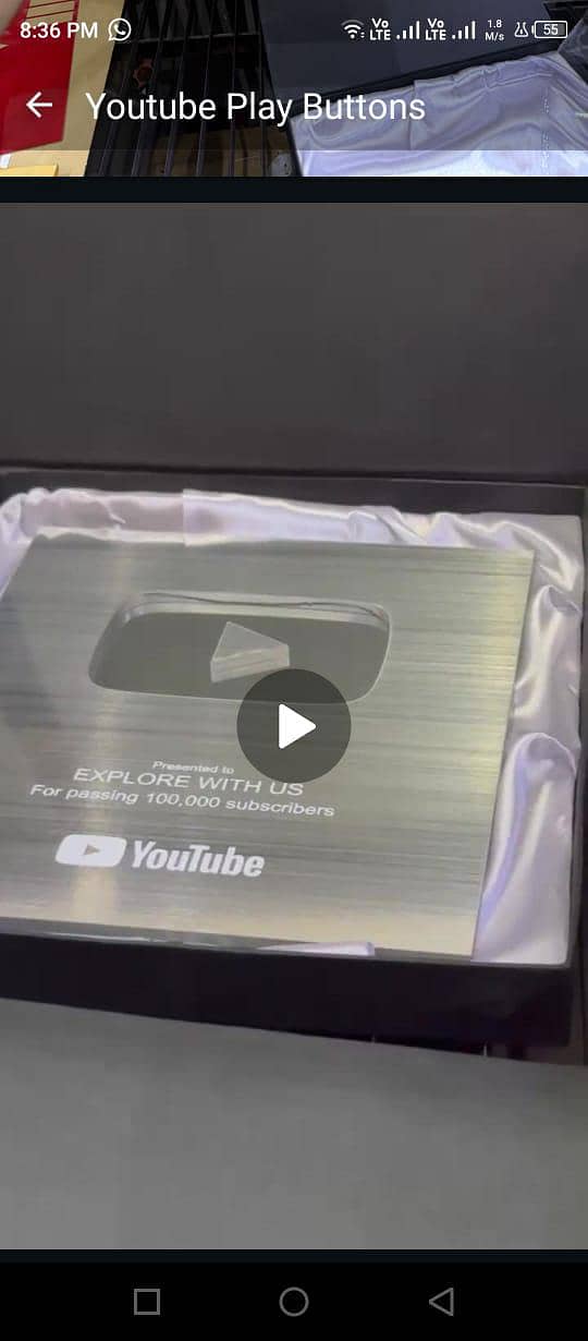 YouTube play button 0