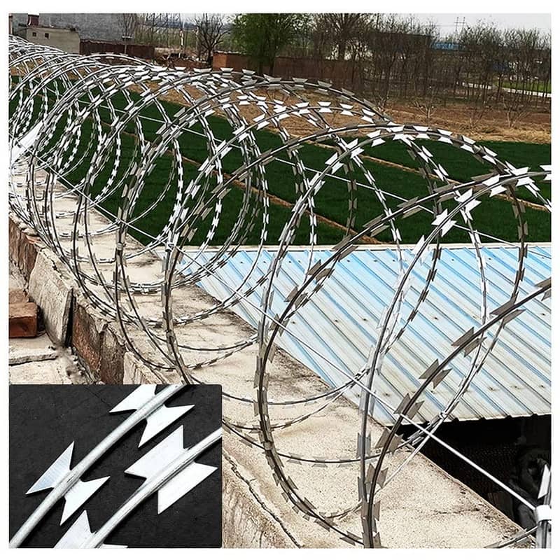 Chain Link Fence Jali Razor Wire Barbed Wire Security Wire Welded Mesh 5