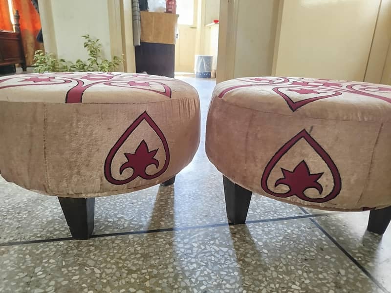 Ottoman Stools Pair 1