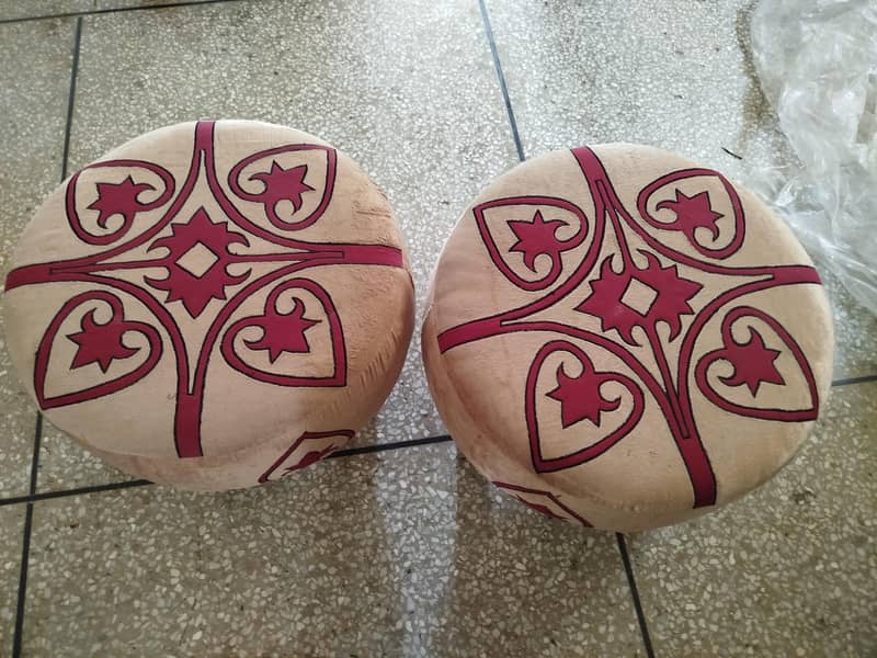 Ottoman Stools Pair 2