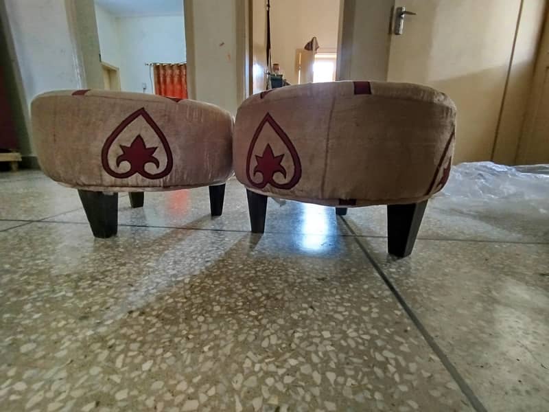 Ottoman Stools Pair 5
