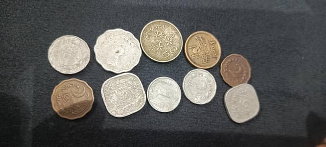 all for only 50000 1965 and 1966 and more Pakistan coin