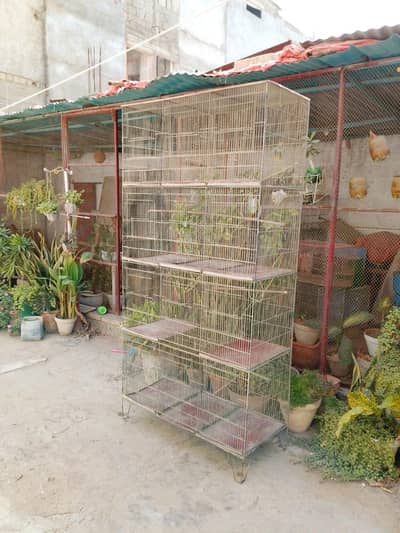 12 shelf cage for birds. new with tray.