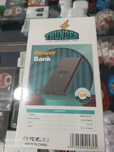 power bank thunder company and high quality
