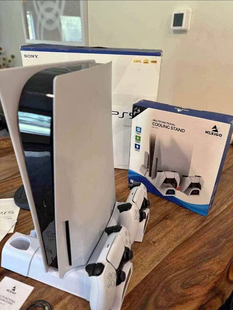 Ps5 Slim Game Disk  2 Controller with Box My whatsapp 03230072893 0